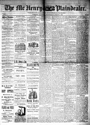 McHenry Plaindealer (McHenry, IL), 8 Mar 1882