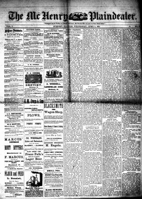 McHenry Plaindealer (McHenry, IL), 5 Apr 1882