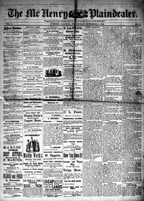 McHenry Plaindealer (McHenry, IL), 13 Sep 1882