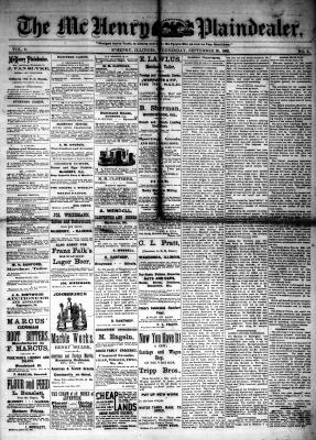 McHenry Plaindealer (McHenry, IL), 20 Sep 1882