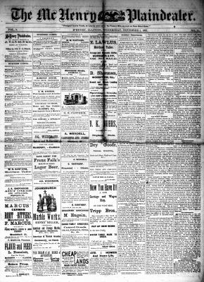 McHenry Plaindealer (McHenry, IL), 1 Nov 1882