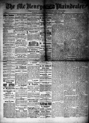 McHenry Plaindealer (McHenry, IL), 7 Feb 1883