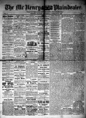 McHenry Plaindealer (McHenry, IL), 14 Feb 1883