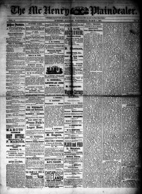 McHenry Plaindealer (McHenry, IL), 7 Mar 1883