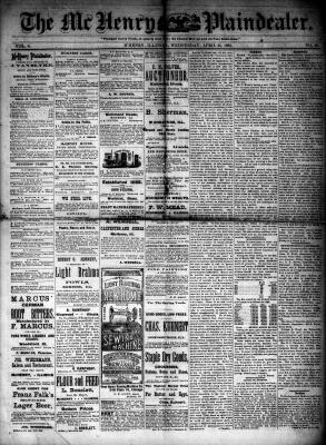 McHenry Plaindealer (McHenry, IL), 25 Apr 1883