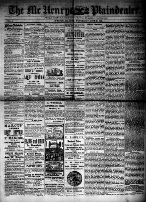 McHenry Plaindealer (McHenry, IL), 27 Jun 1883