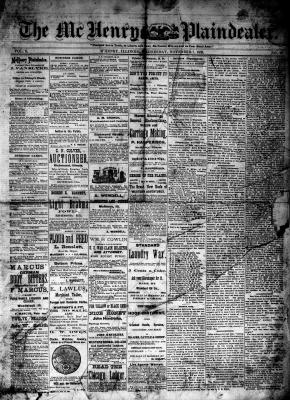 McHenry Plaindealer (McHenry, IL), 7 Nov 1883