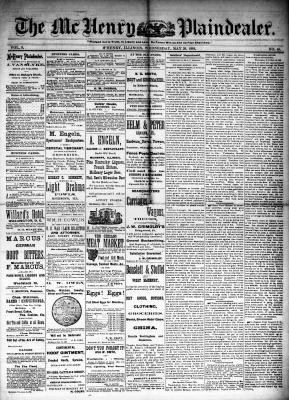 McHenry Plaindealer (McHenry, IL), 28 May 1884