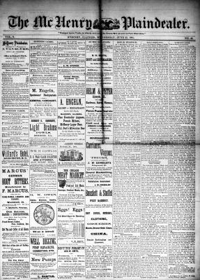 McHenry Plaindealer (McHenry, IL), 25 Jun 1884