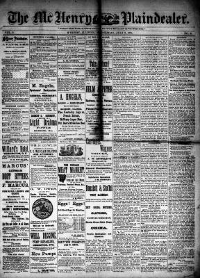 McHenry Plaindealer (McHenry, IL), 9 Jul 1884