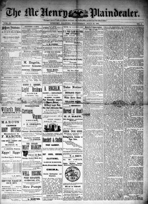 McHenry Plaindealer (McHenry, IL), 30 Jul 1884