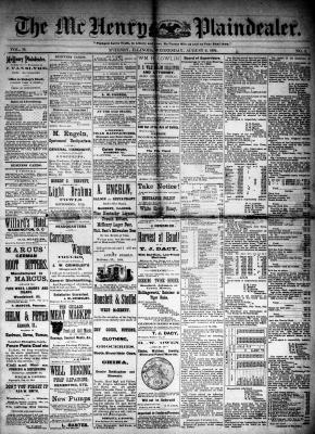 McHenry Plaindealer (McHenry, IL), 6 Aug 1884