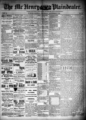 McHenry Plaindealer (McHenry, IL), 24 Sep 1884