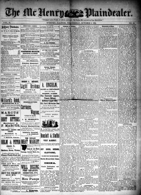 McHenry Plaindealer (McHenry, IL), 8 Oct 1884