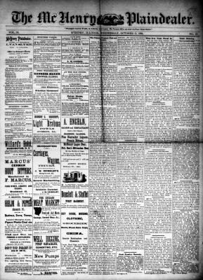 McHenry Plaindealer (McHenry, IL), 15 Oct 1884