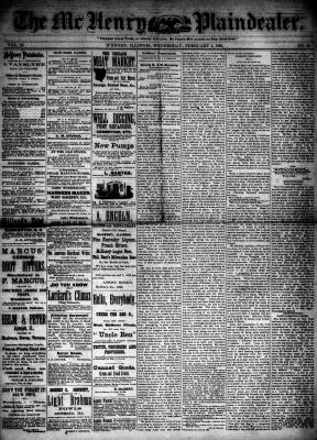 McHenry Plaindealer (McHenry, IL), 4 Feb 1885