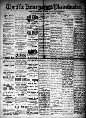 McHenry Plaindealer (McHenry, IL), 11 Mar 1885