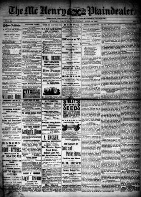 McHenry Plaindealer (McHenry, IL), 29 Apr 1885