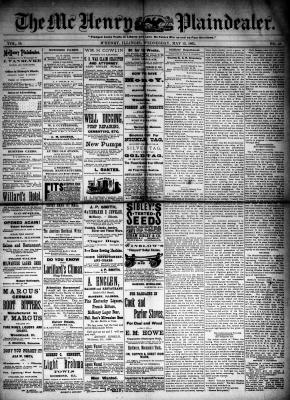 McHenry Plaindealer (McHenry, IL), 13 May 1885