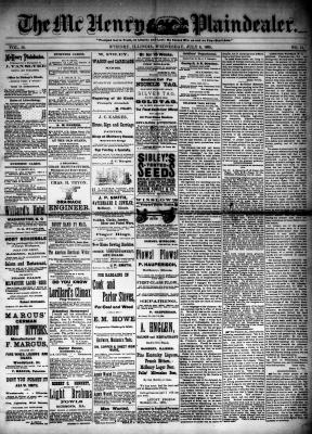 McHenry Plaindealer (McHenry, IL), 8 Jul 1885