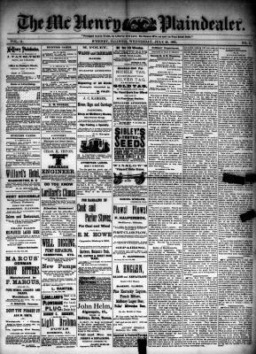 McHenry Plaindealer (McHenry, IL), 29 Jul 1885