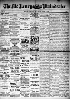 McHenry Plaindealer (McHenry, IL), 26 Aug 1885