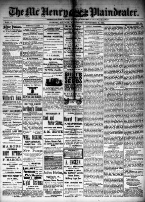 McHenry Plaindealer (McHenry, IL), 23 Sep 1885