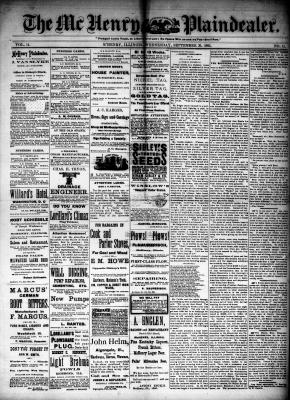 McHenry Plaindealer (McHenry, IL), 30 Sep 1885