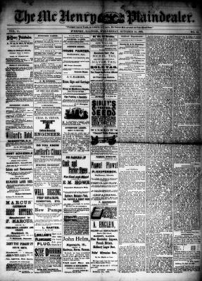 McHenry Plaindealer (McHenry, IL), 14 Oct 1885