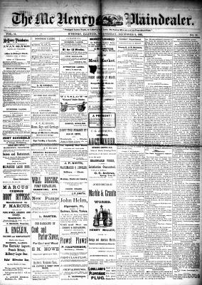 McHenry Plaindealer (McHenry, IL), 9 Dec 1885