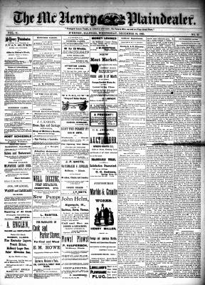 McHenry Plaindealer (McHenry, IL), 16 Dec 1885