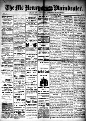 McHenry Plaindealer (McHenry, IL), 30 Dec 1885