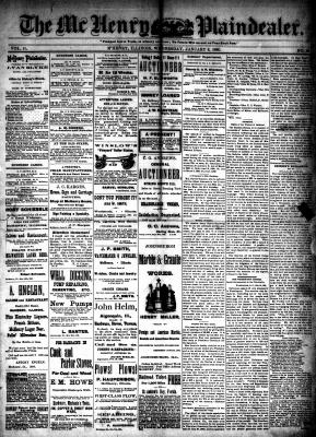 McHenry Plaindealer (McHenry, IL), 6 Jan 1886