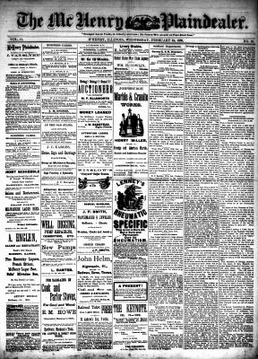 McHenry Plaindealer (McHenry, IL), 24 Feb 1886