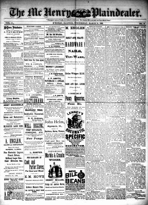 McHenry Plaindealer (McHenry, IL), 31 Mar 1886