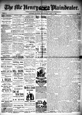 McHenry Plaindealer (McHenry, IL), 14 Apr 1886