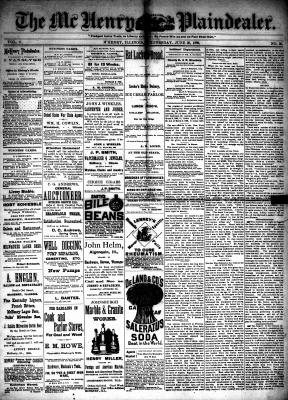 McHenry Plaindealer (McHenry, IL), 30 Jun 1886