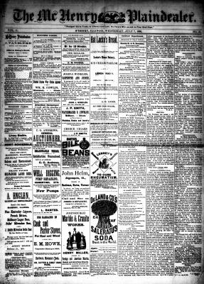 McHenry Plaindealer (McHenry, IL), 7 Jul 1886