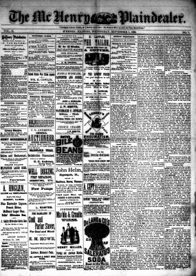 McHenry Plaindealer (McHenry, IL), 1 Sep 1886