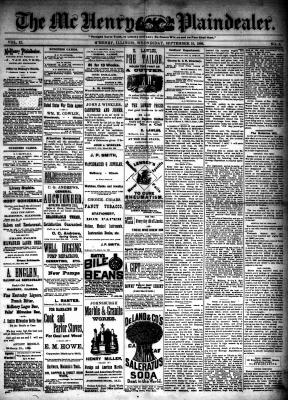 McHenry Plaindealer (McHenry, IL), 15 Sep 1886