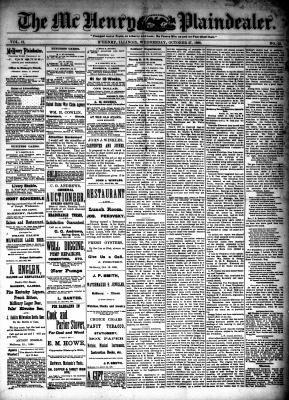 McHenry Plaindealer (McHenry, IL), 27 Oct 1886