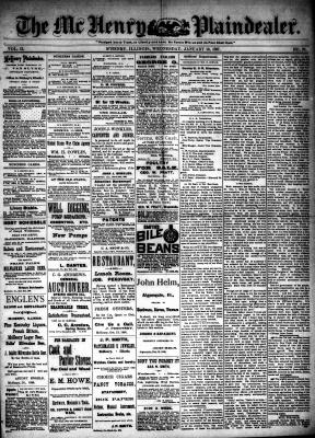 McHenry Plaindealer (McHenry, IL), 19 Jan 1887