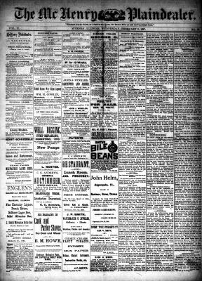 McHenry Plaindealer (McHenry, IL), 9 Feb 1887