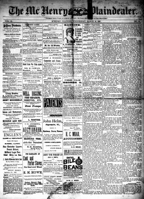 McHenry Plaindealer (McHenry, IL), 16 Mar 1887