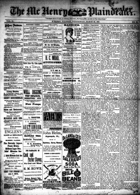 McHenry Plaindealer (McHenry, IL), 23 Mar 1887