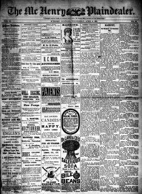 McHenry Plaindealer (McHenry, IL), 6 Apr 1887