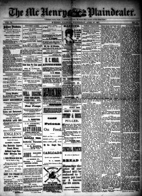 McHenry Plaindealer (McHenry, IL), 27 Apr 1887