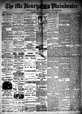 McHenry Plaindealer (McHenry, IL), 8 Jun 1887