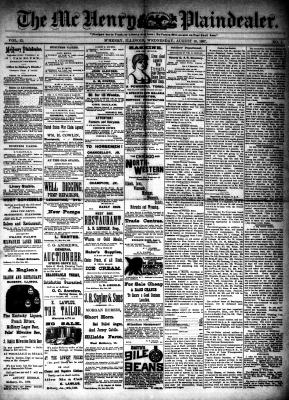 McHenry Plaindealer (McHenry, IL), 10 Aug 1887