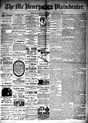 McHenry Plaindealer (McHenry, IL), 7 Sep 1887